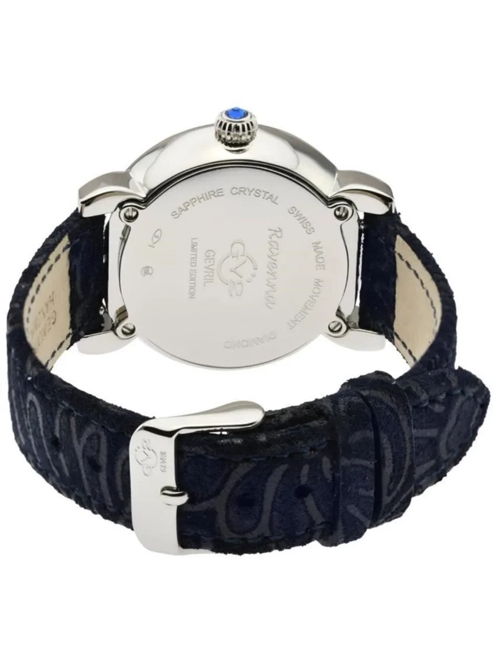 NWT Gv2 By Gevril Ravenna Floral Quartz Diamond Mother of Pearl Dial Ladies Watc